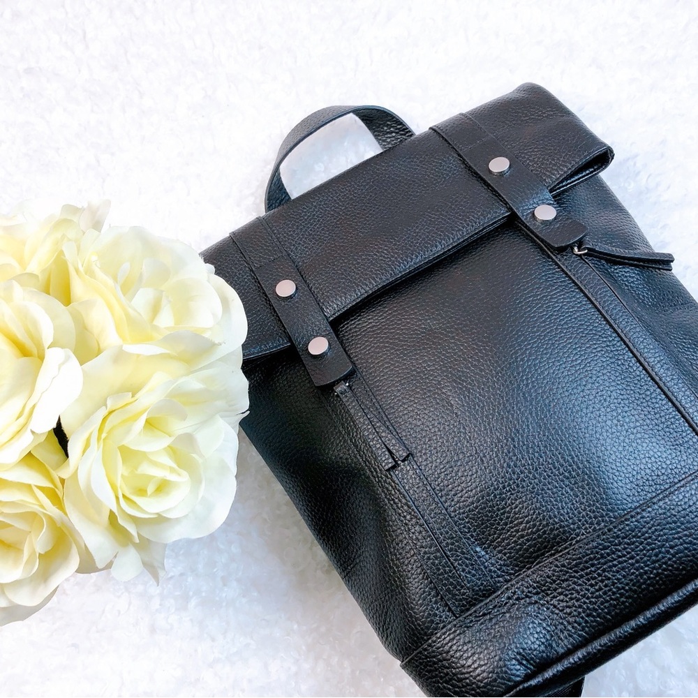 Treasure & Bond Remy Pebbled Leather Backpack